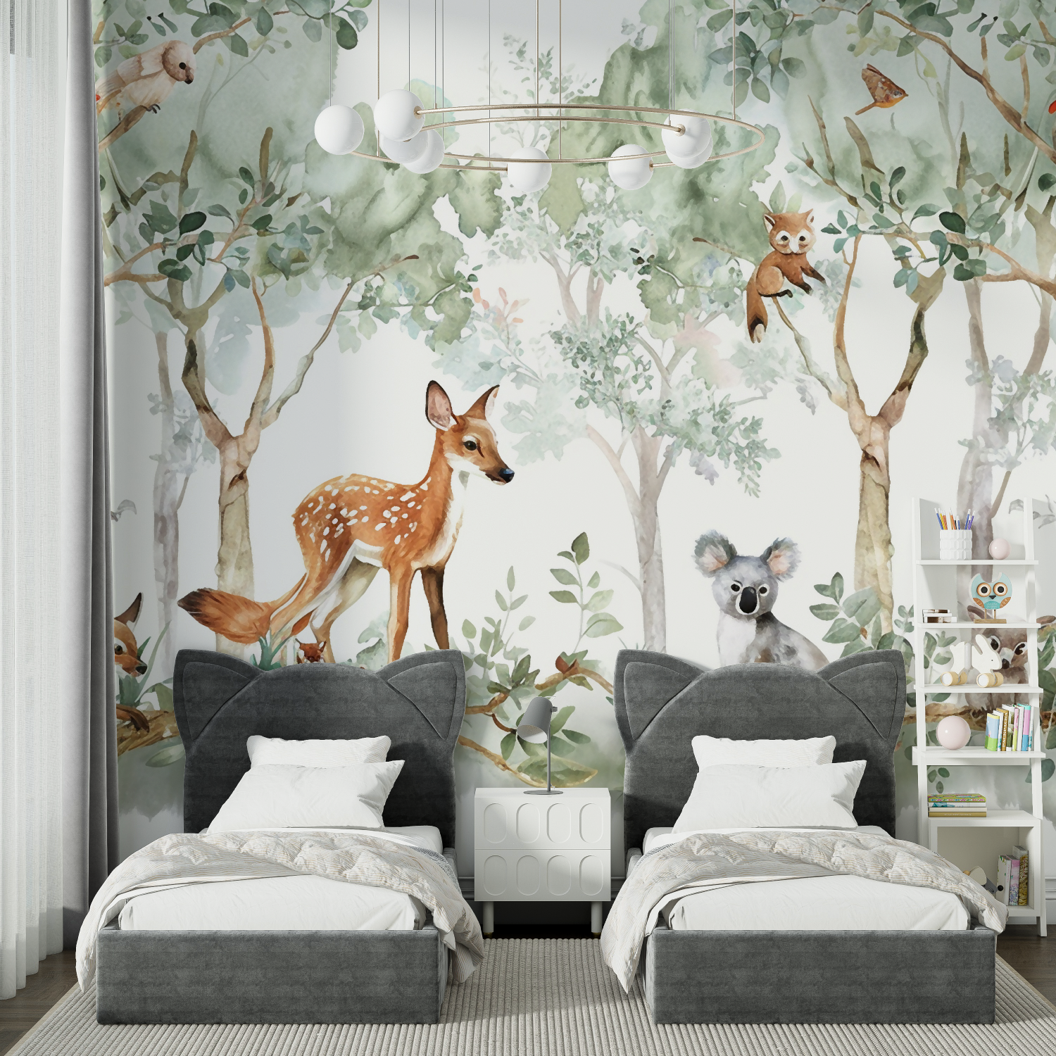Forest Children's Bedroom Wallpaper | Murals Wallpaper