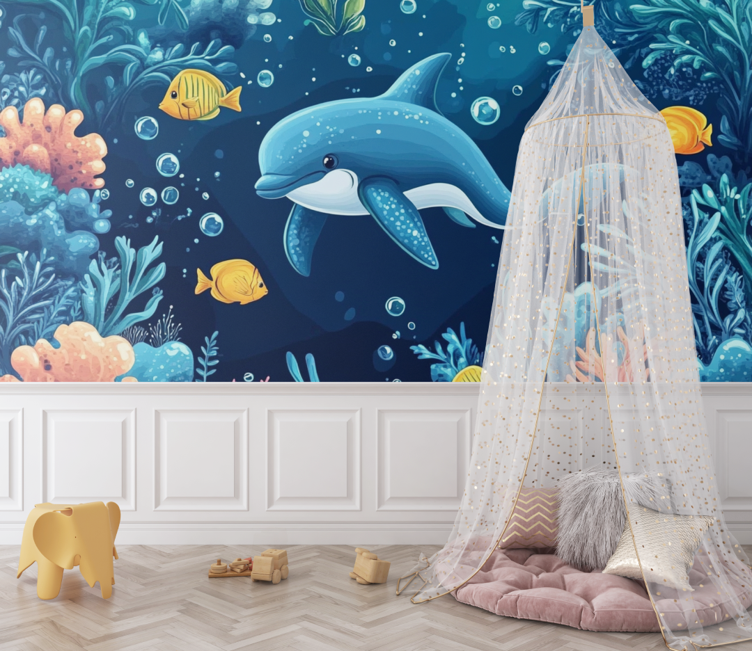 Ozeanabenteuer-Hintergrundbild | Wandbild
