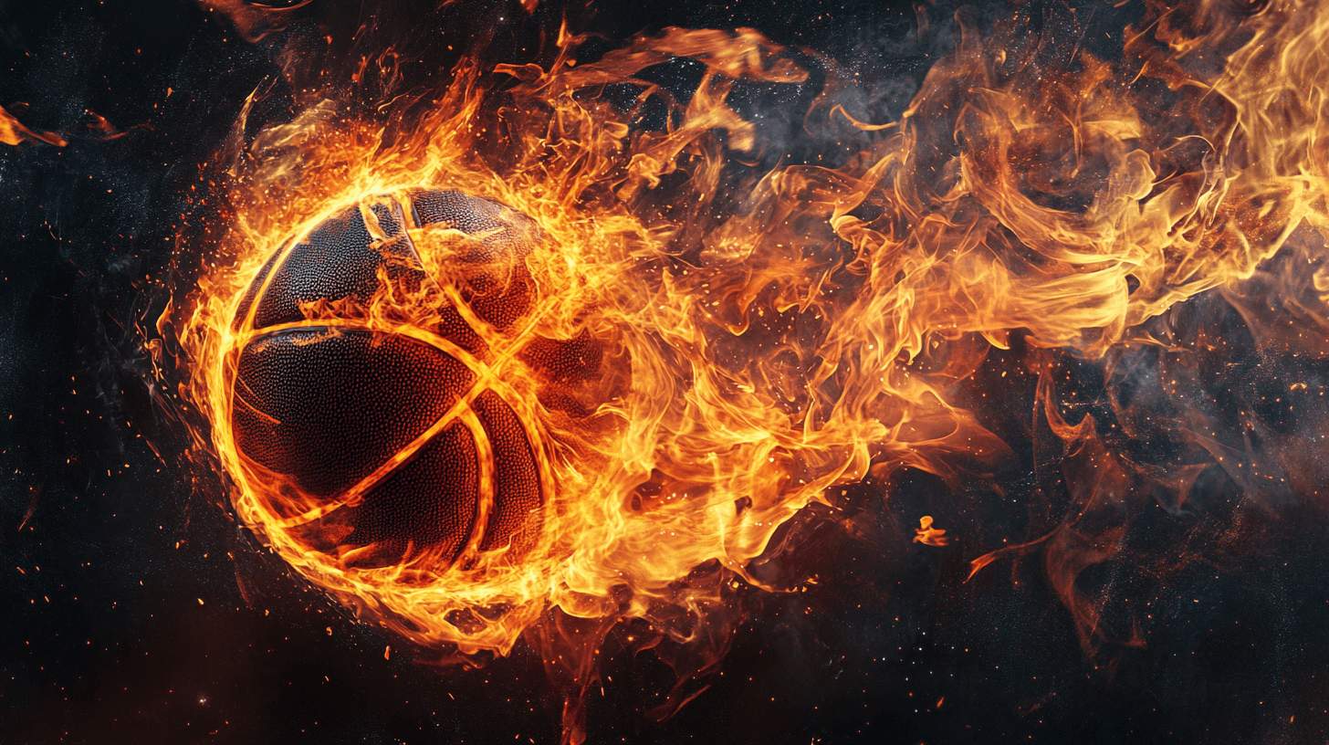 Flames Basketball Stadium Wallpaper | Murals Wallpaper