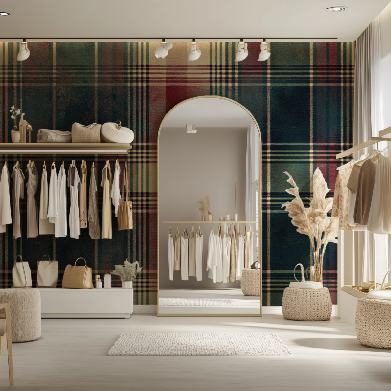 Vintage Tartan Wallpaper | Murals Wallpaper