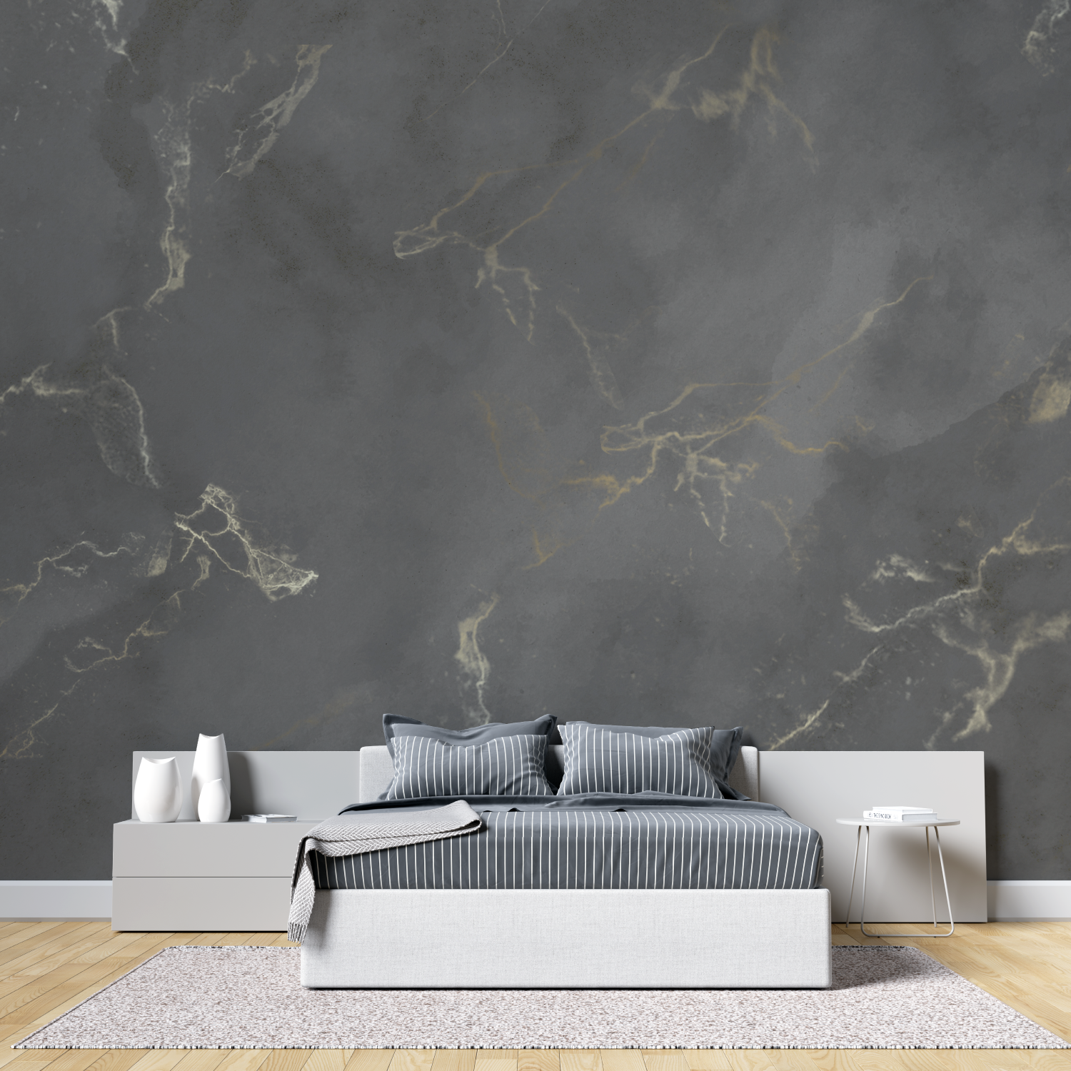 Gray Gold Wallpaper | Murals Wallpaper