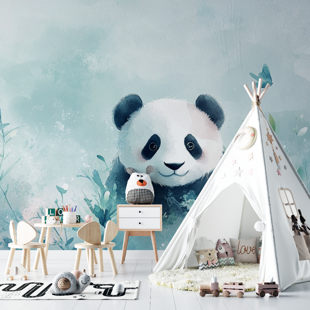 Fairy Mood Panda Wallpaper | Murals Wallpaper