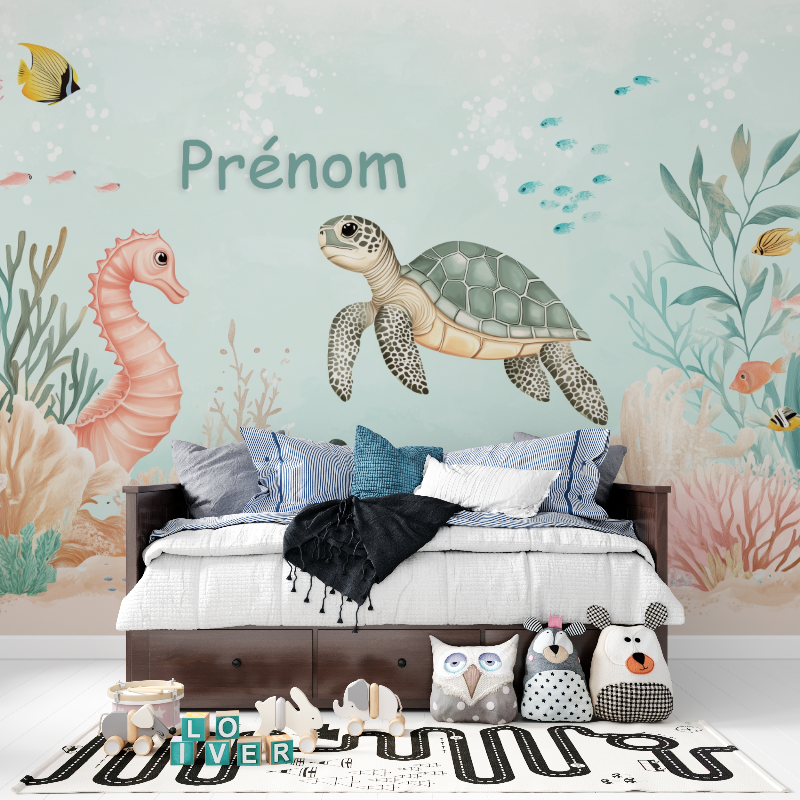 Marine Name Wallpaper | Murals Wallpaper