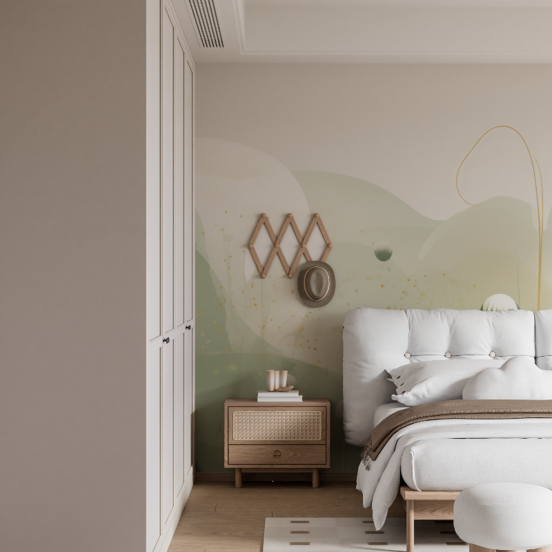 Papel de parede Watercolor Nature Green | Murals Wallpaper