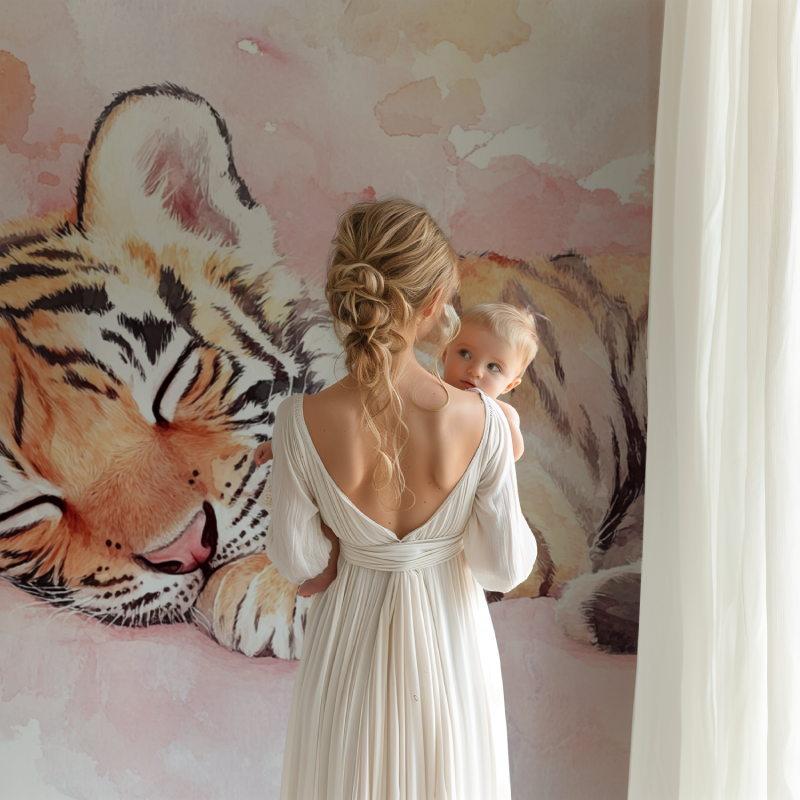 Sleeping Tiger Wallpaper | Murals Wallpaper