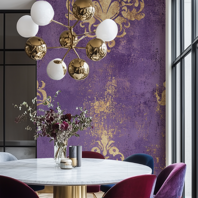 Vintage Purple Wallpaper | Murals Wallpaper
