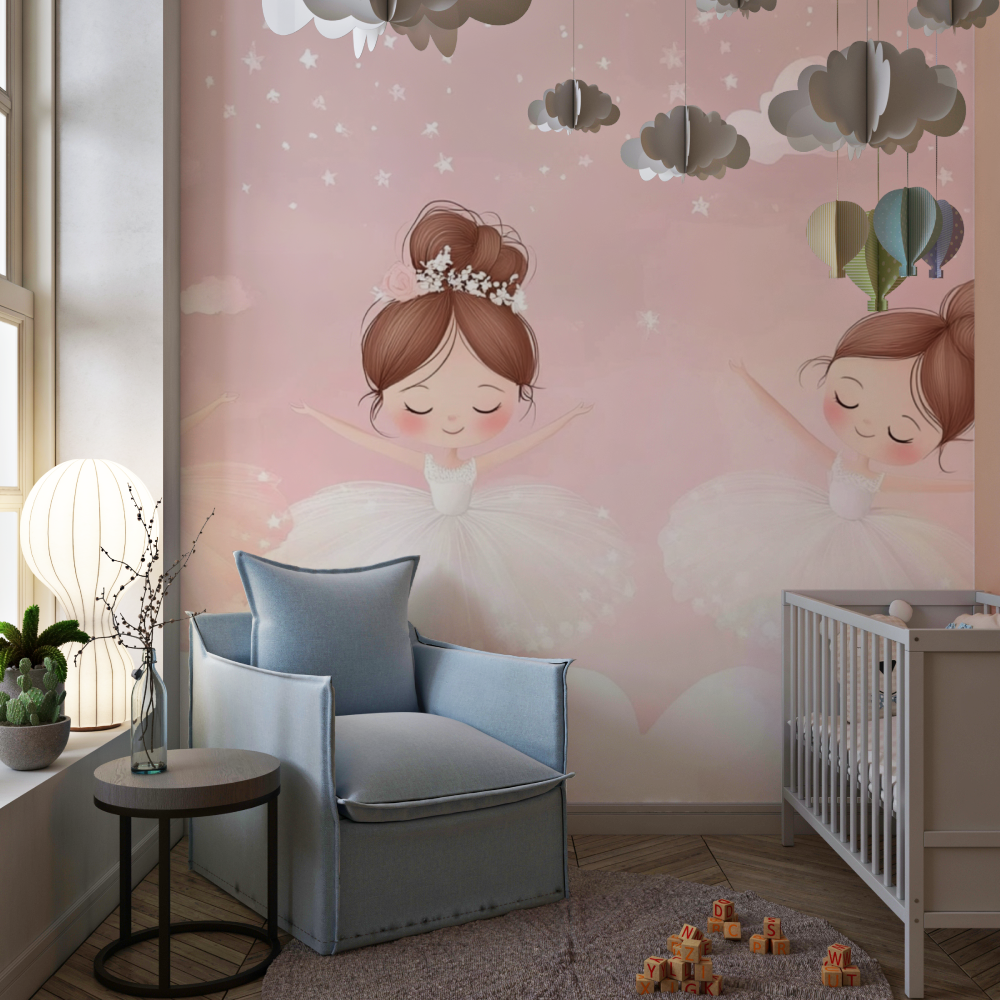 Papier-Tänzerinnen für ein Mädchenzimmer