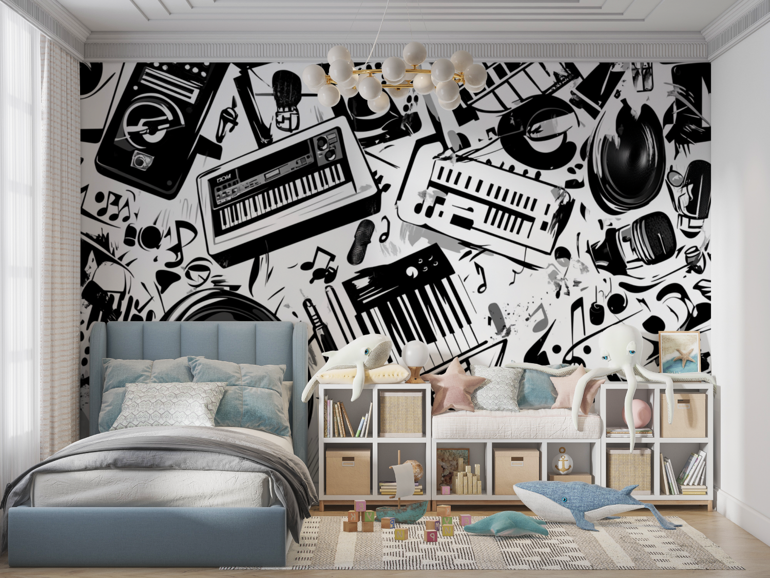 Black Free Style Wallpaper | Murals Wallpaper