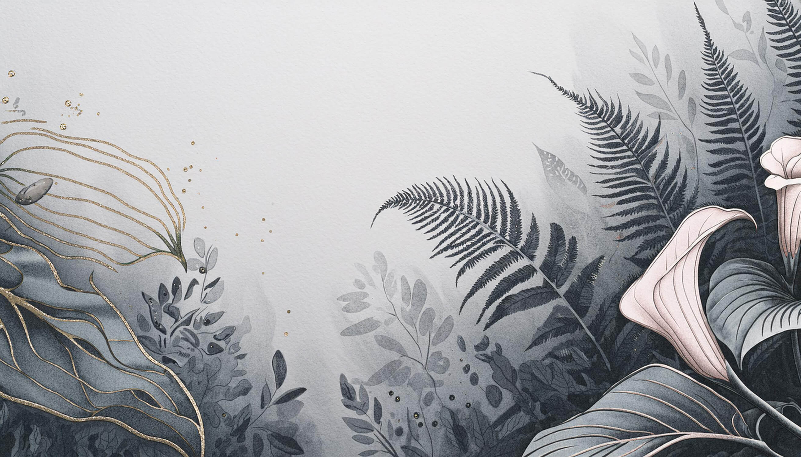 Bathroom Wallpaper Foliage | Murals Wallpaper