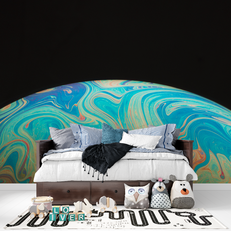 Space Earth Glass Wallpaper | Murals Wallpaper