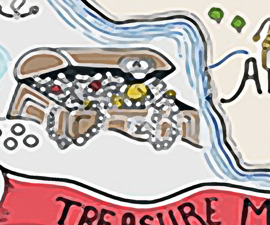 World Map Wallpaper <br/> Pirate Treasure | Murals Wallpaper