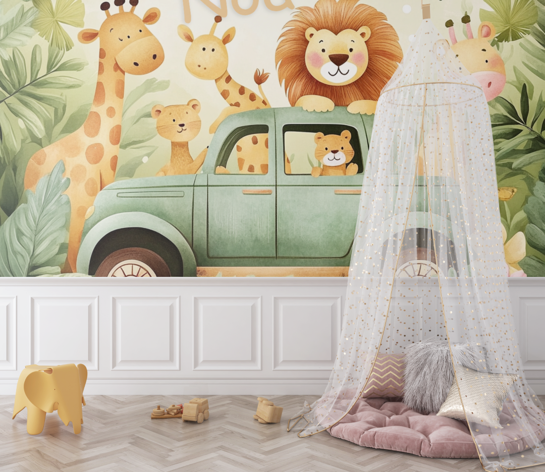 Jungle Expedition Name Wallpaper | Murals Wallpaper