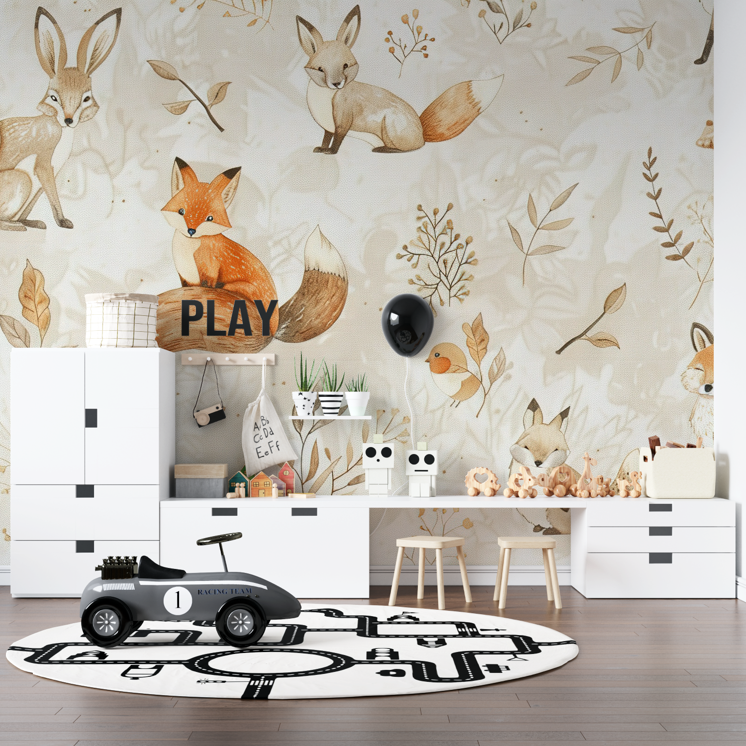 Brown Children’s Wallpaper | Murals Wallpaper