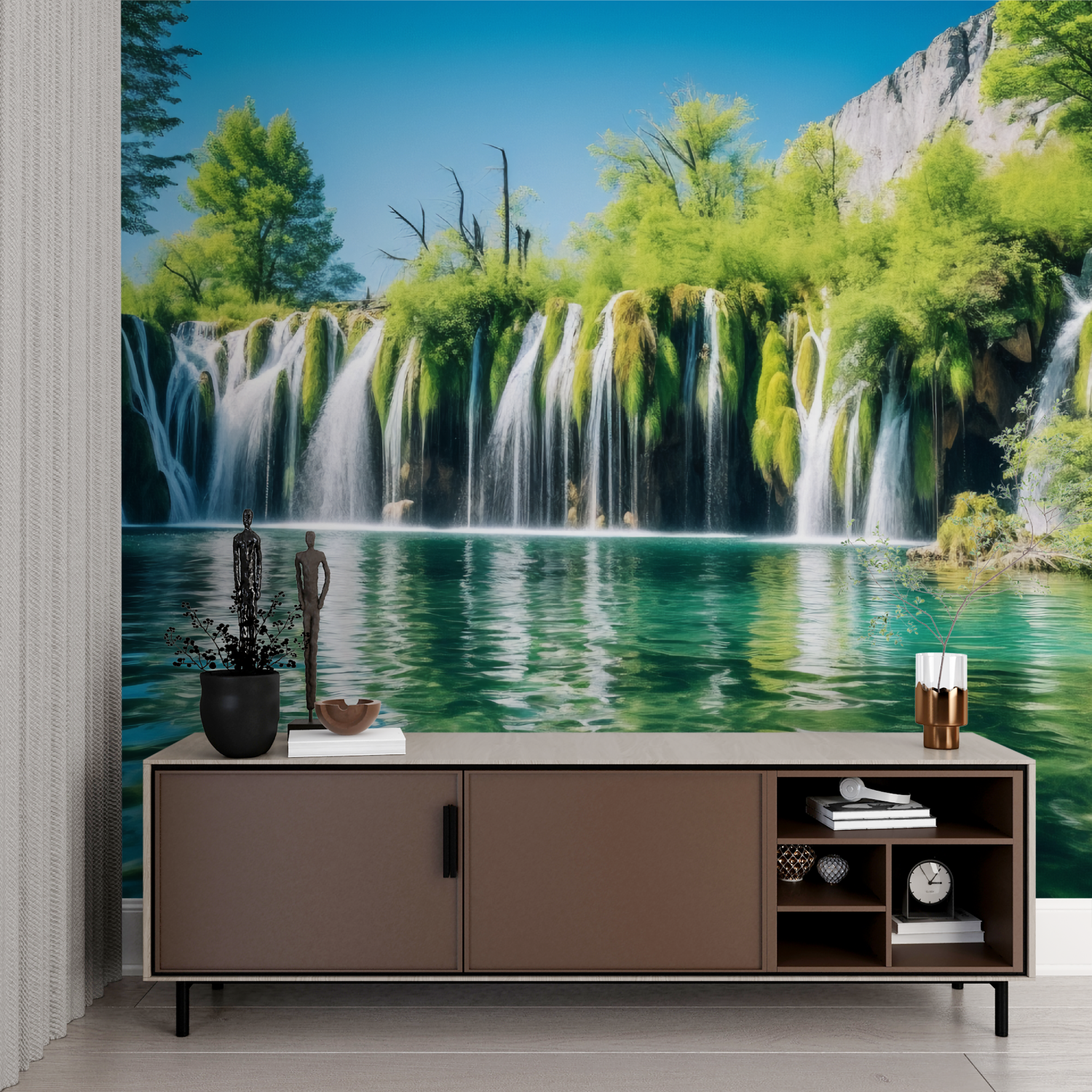 Zenitude Waterfall Wallpaper | Murals Wallpaper