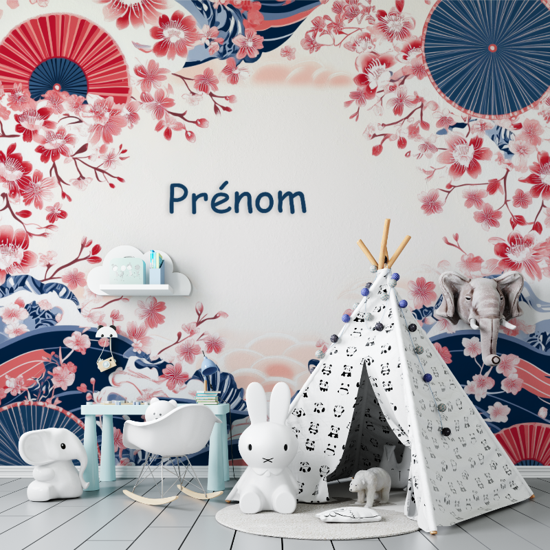 Kirschblüten Namens-Tapete | Murals Wallpaper