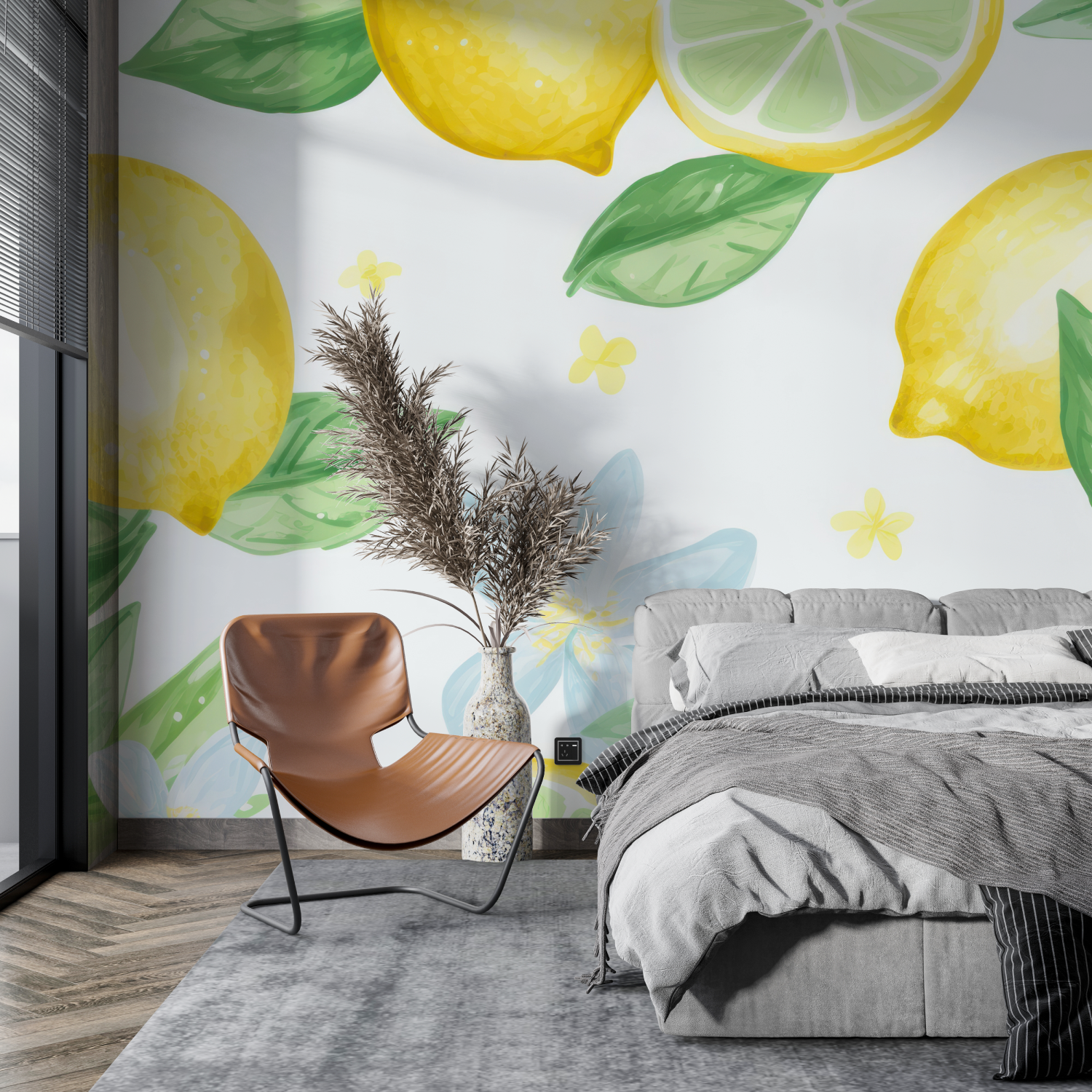 Yellow and Green Wallpaper | Murals Wallpaper