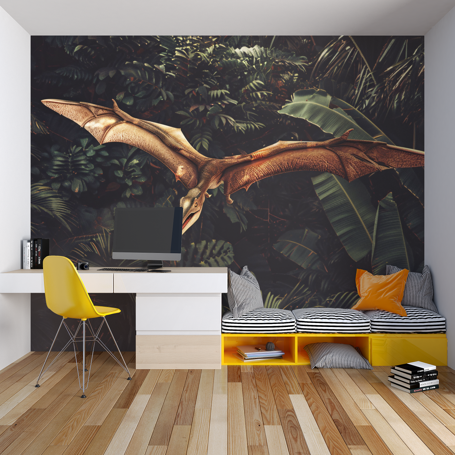 Tropical Pterodactyl Wallpaper | Murals Wallpaper