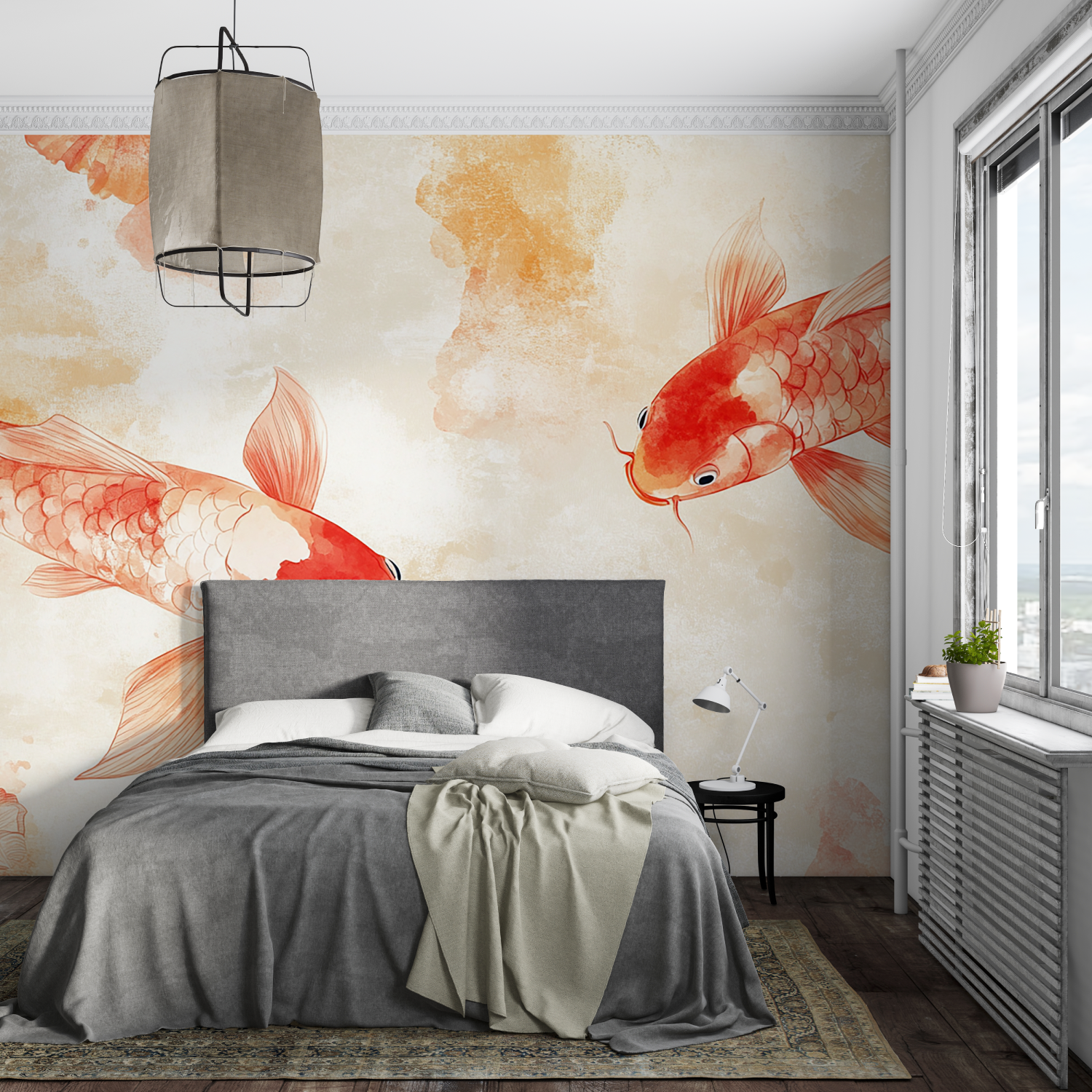 Large Goldfish Wallpaper | Murals Wallpaper