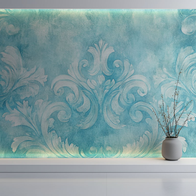 Vintage Turquoise Wallpaper | Murals Wallpaper