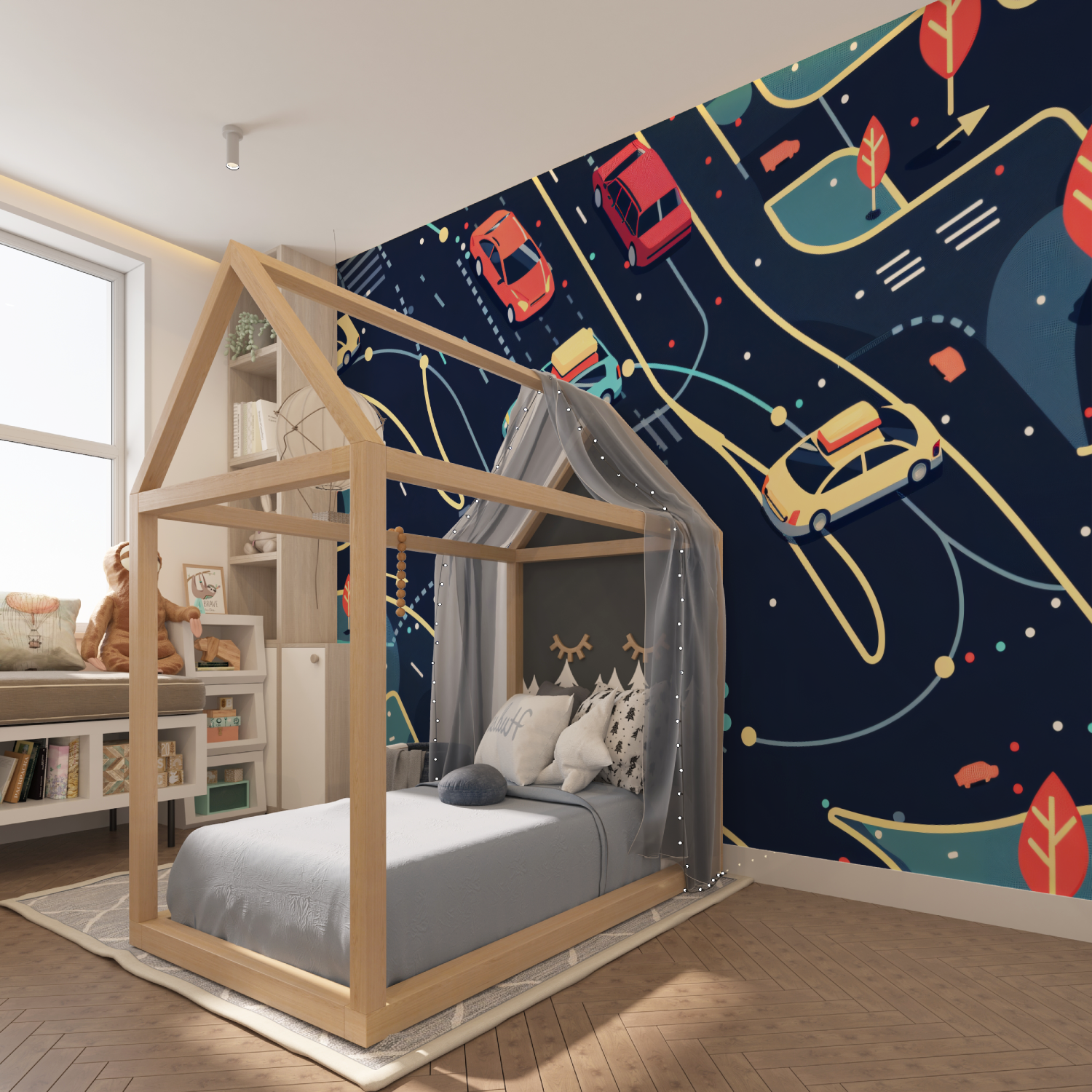 Rennstrecken-Tapete | Wandbild-Tapete