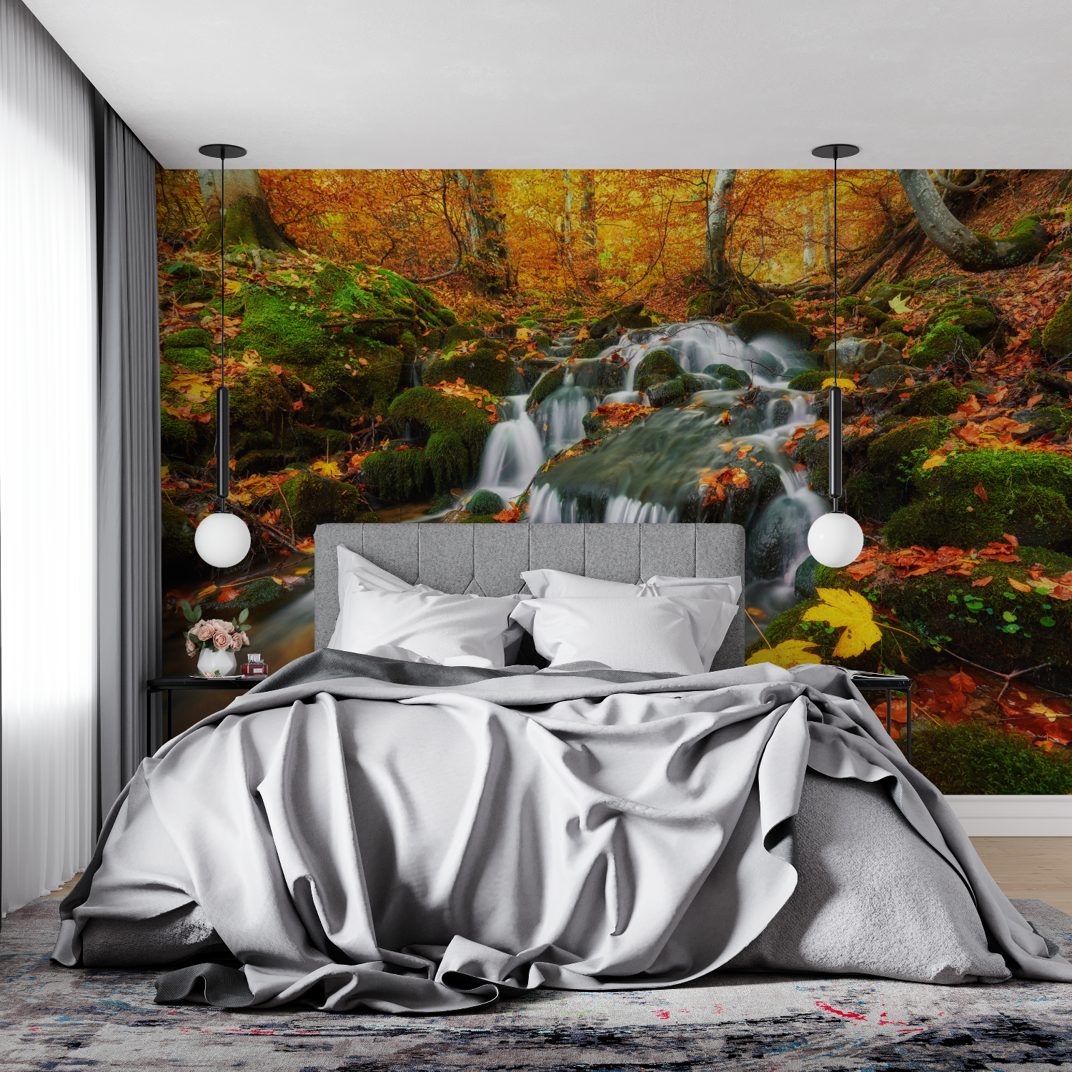 Waterfall Stream Wallpaper | Murals Wallpaper