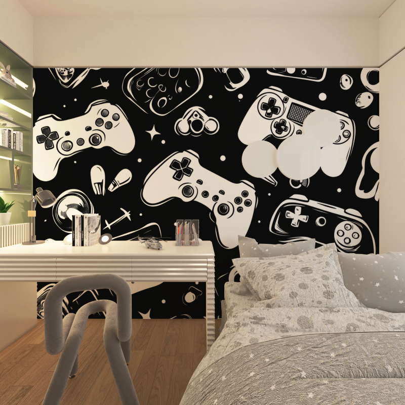 Game Control Pattern Wallpaper | Murals Wallpaper