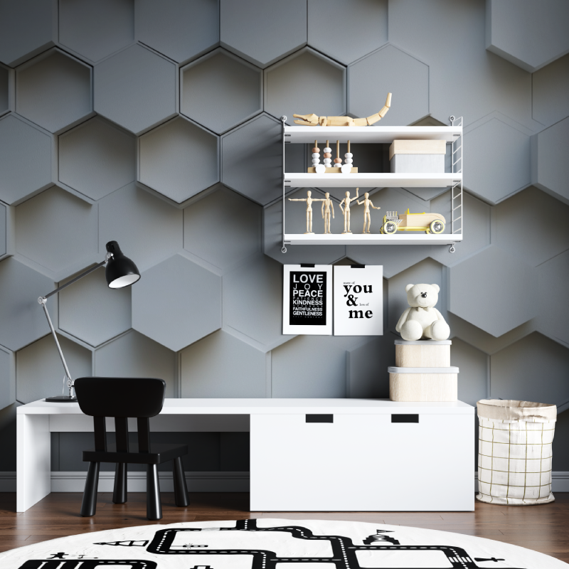 Honeycomb Geometric Wallpaper | Murals Wallpaper