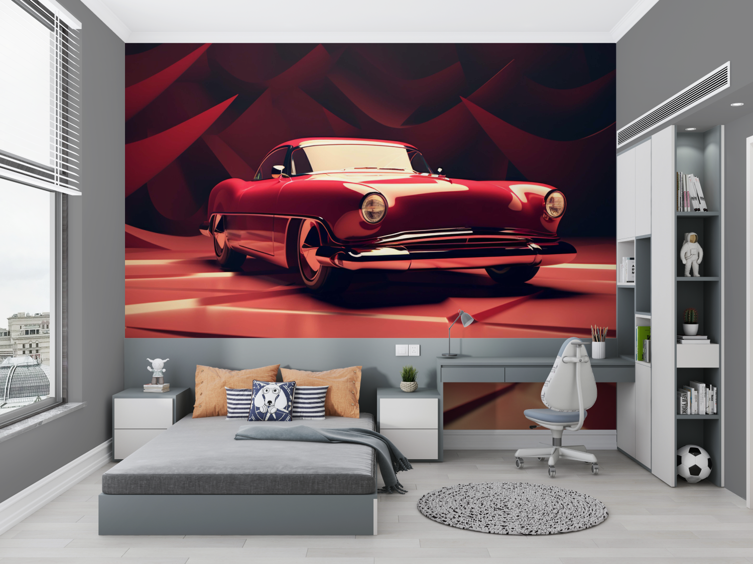 Red Children's Wallpaper | Murals Wallpaper