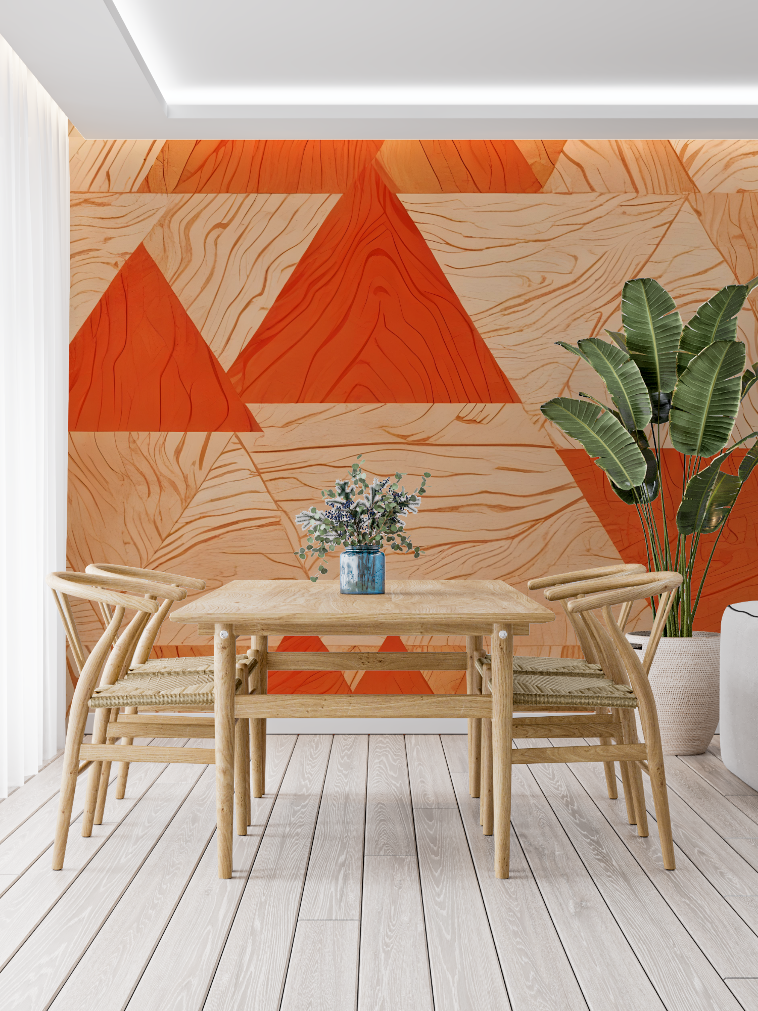 Orange Pattern Wallpaper | Murals Wallpaper