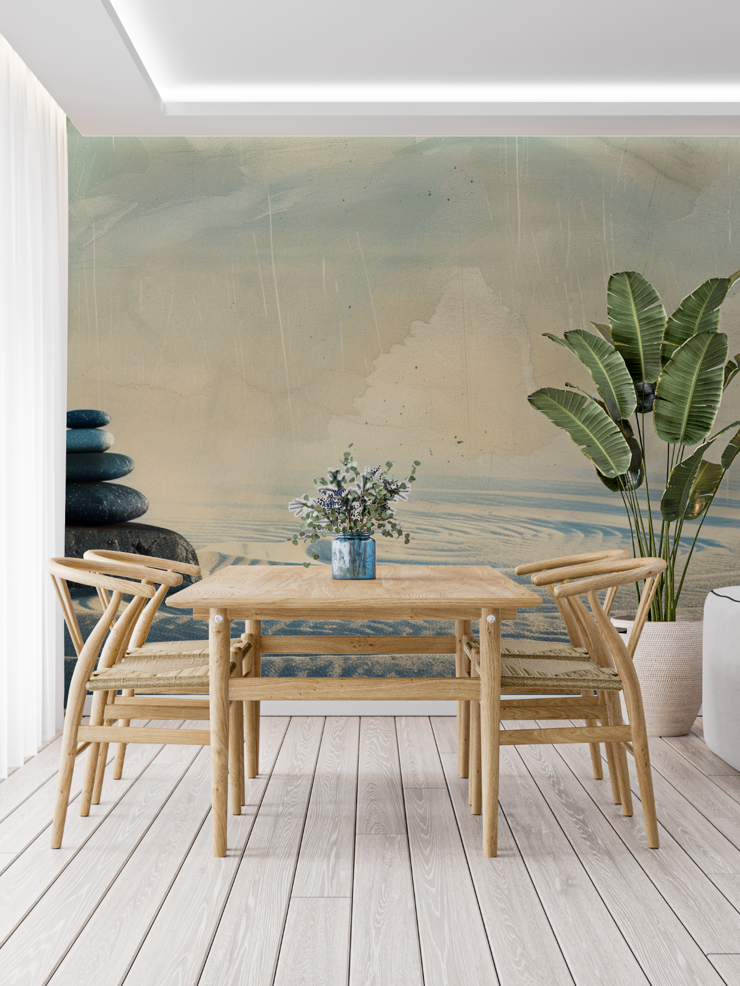Zen-Atmosphäre-Tapete | Wandbildtapete