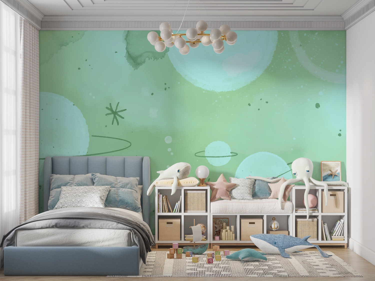 Space Planets Wallpaper for Kids | Murals Wallpaper