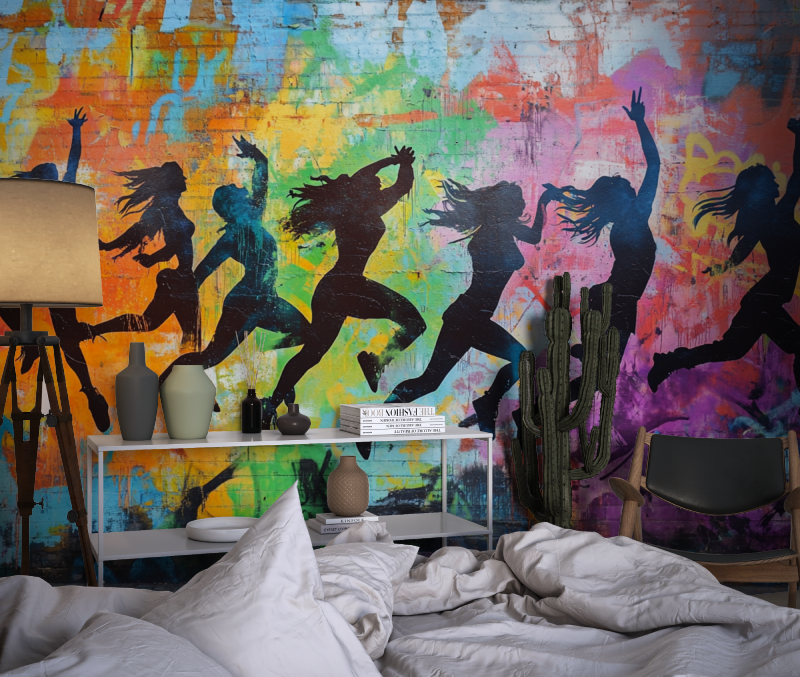 Hip-Hop-Jugend-Tapete | Wandbildtapete