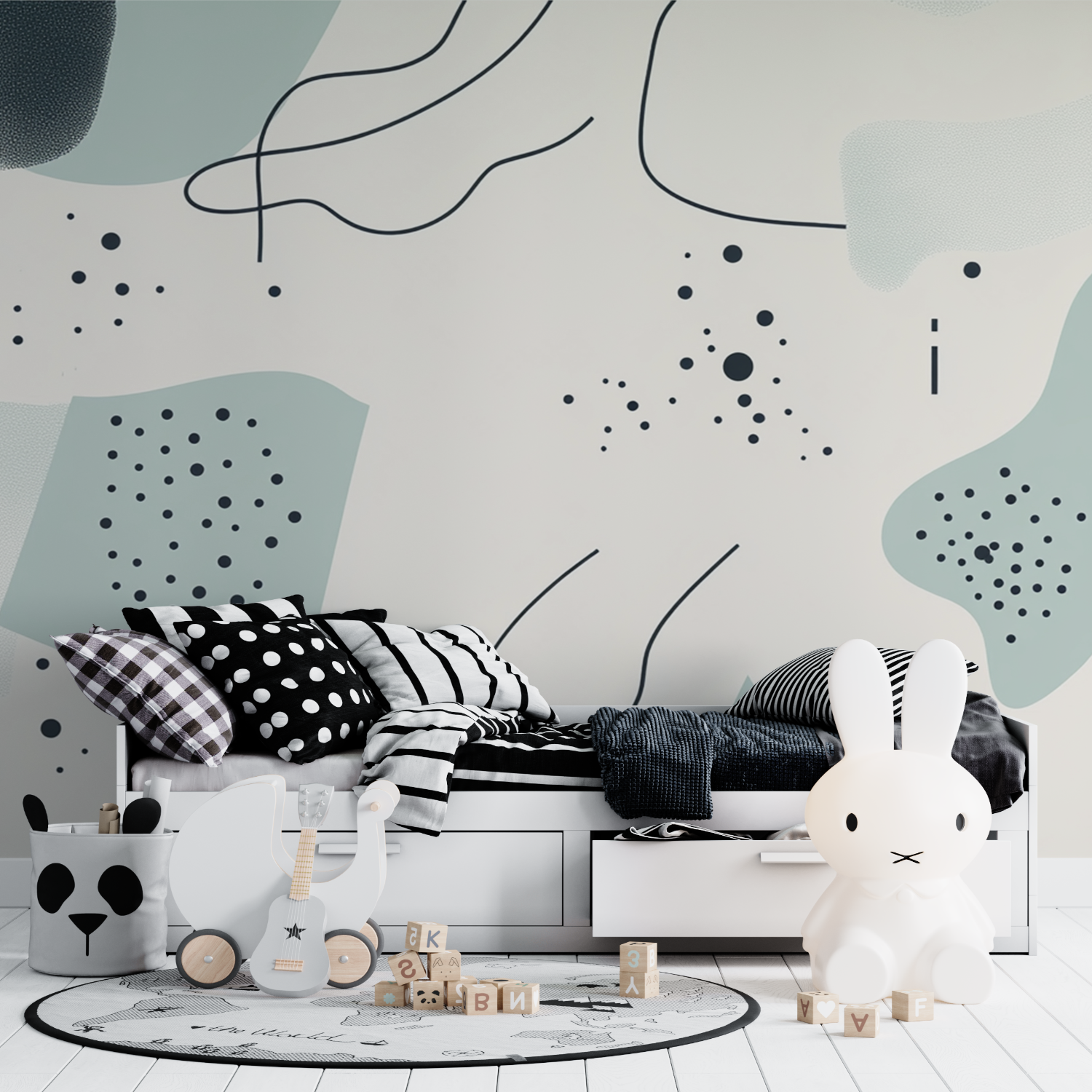 Minimalist Graphic Teen Wallpaper | Murals Wallpaper