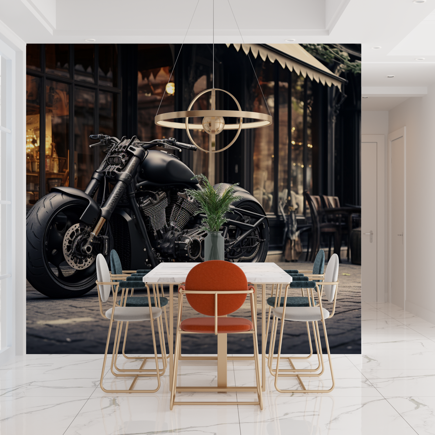 Harley Davidson Motorcycle Mural Wallpaper | Murals Wallpaper