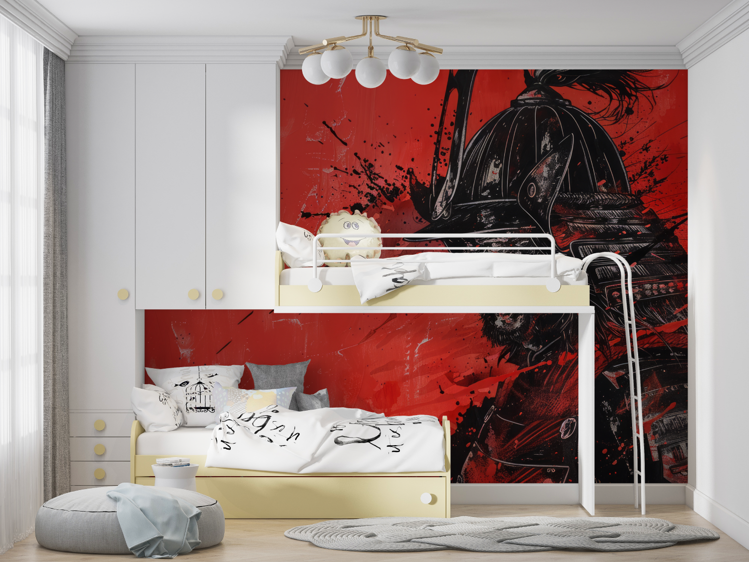 Japanese Samurai Design Wallpaper | Murals Wallpaper
