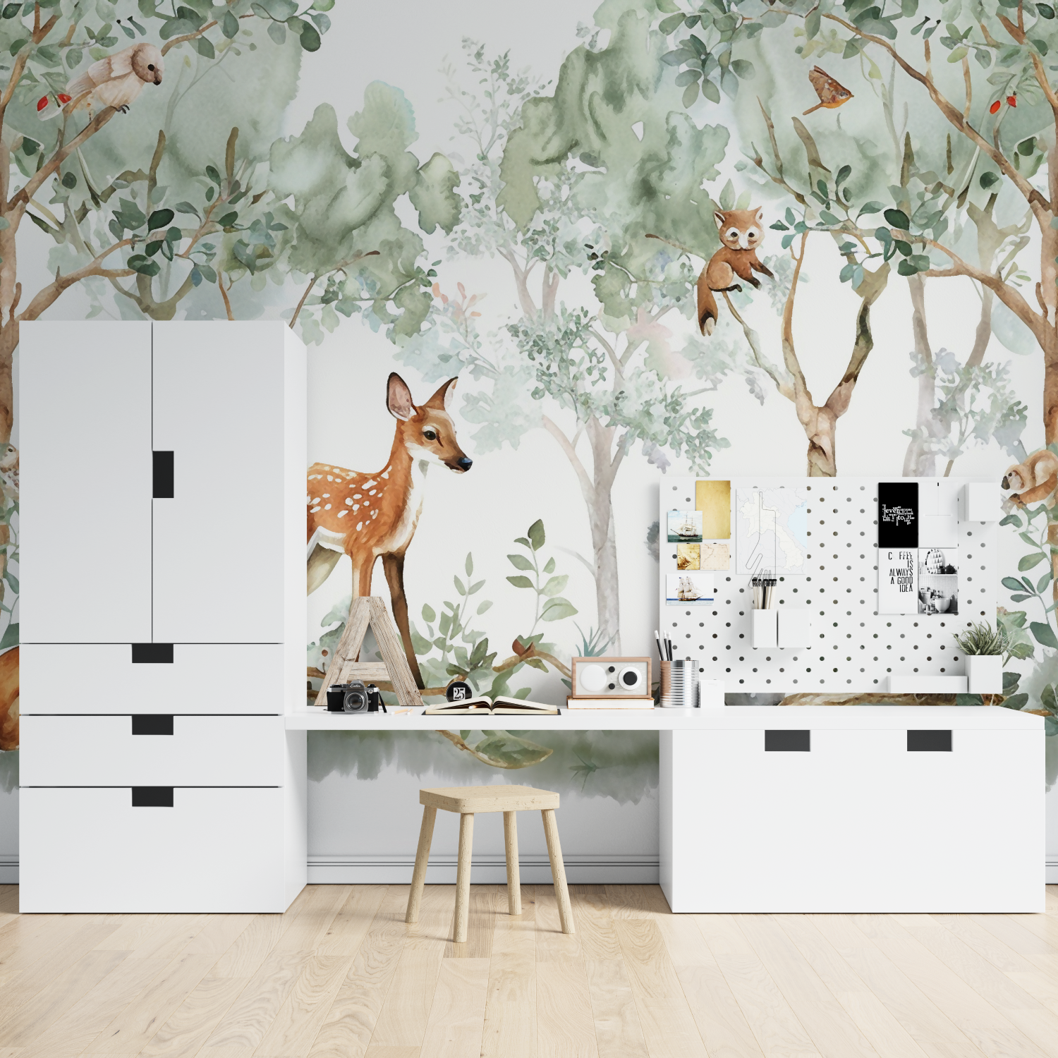 Wald-Tapete für Kinderzimmer | Murals Wallpaper