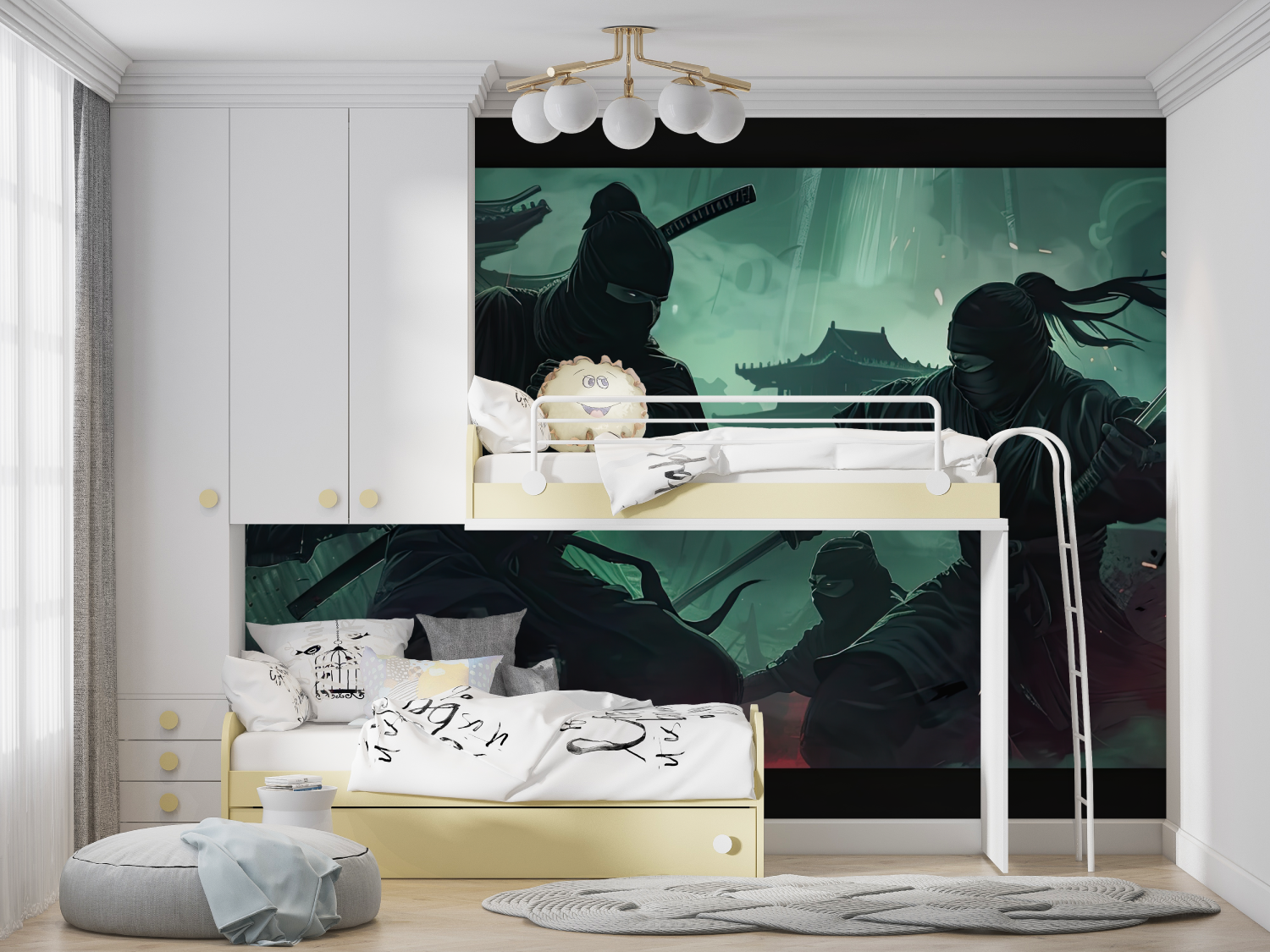 Night Combat Anime Wallpaper | Murals Wallpaper