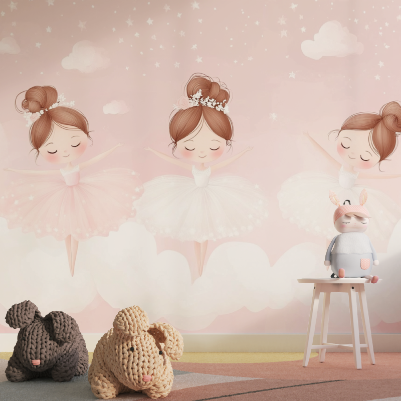 Papier-Tänzerinnen, Tapisserie für Mädchen