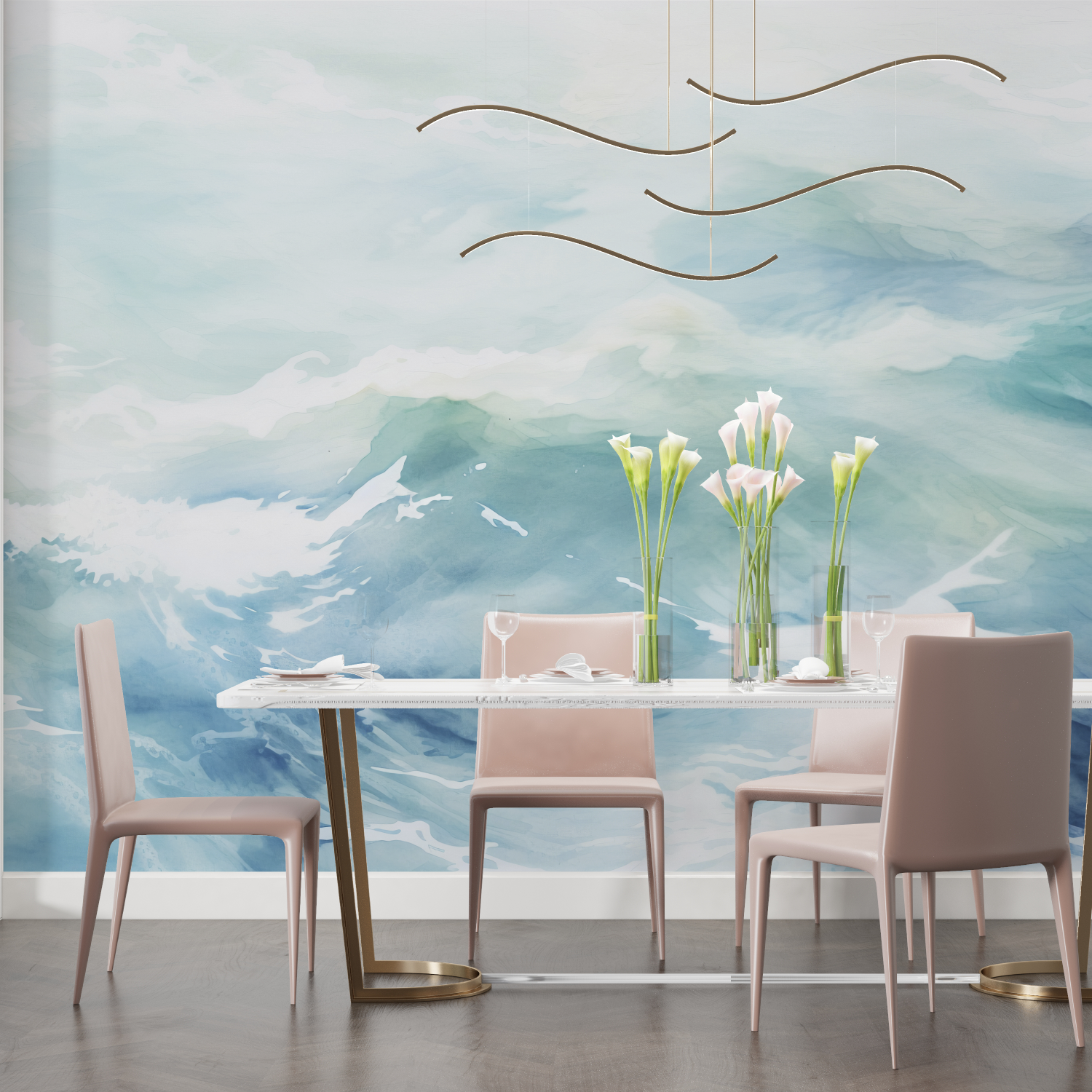 Papier-Aquarell-Vage-Salon