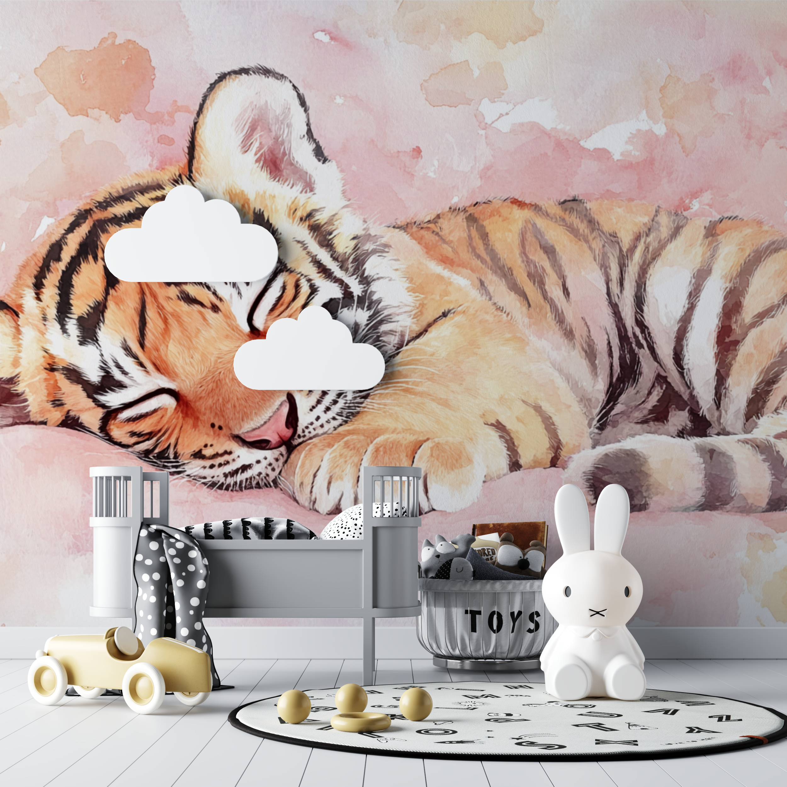 Sleeping Tiger Wallpaper | Murals Wallpaper
