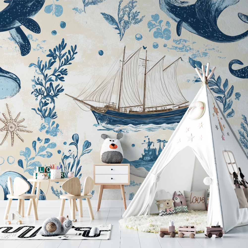 Nautical Ocean Marine Wallpaper | Murals Wallpaper