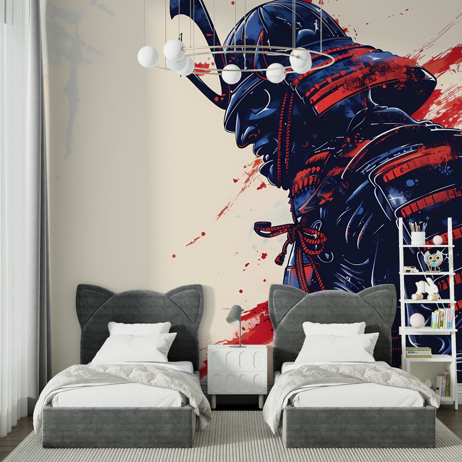 Colorful Samurai Wallpaper | Murals Wallpaper