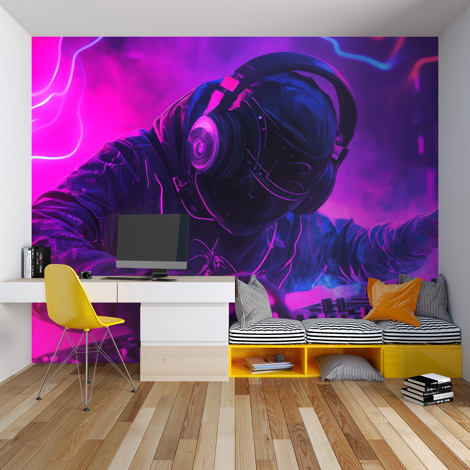 Nomadic Techno Musik-Hintergrundbild | Wandbilder-Hintergrundbild