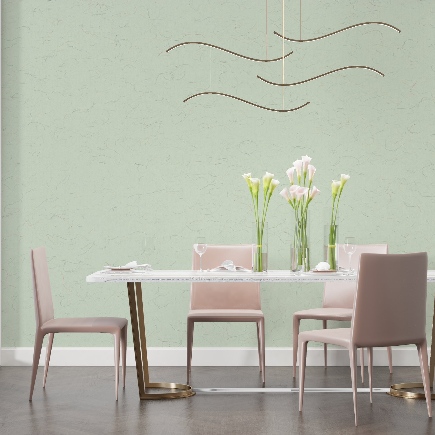 Pale Green Wallpaper | Murals Wallpaper