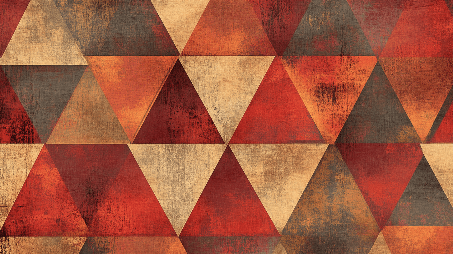 Vintage Red Triangle Wallpaper | Murals Wallpaper