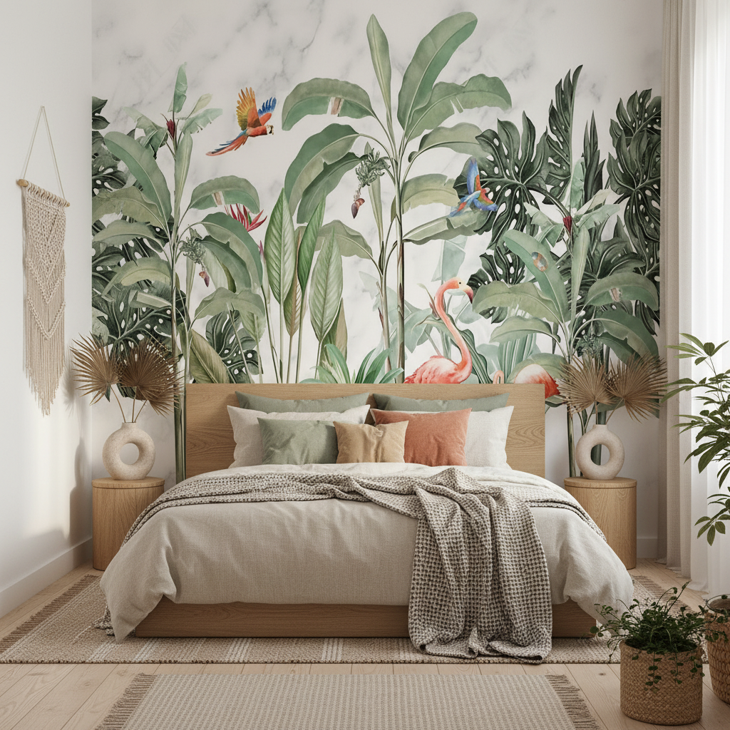 Mural Panoramic Foliage Wallpaper