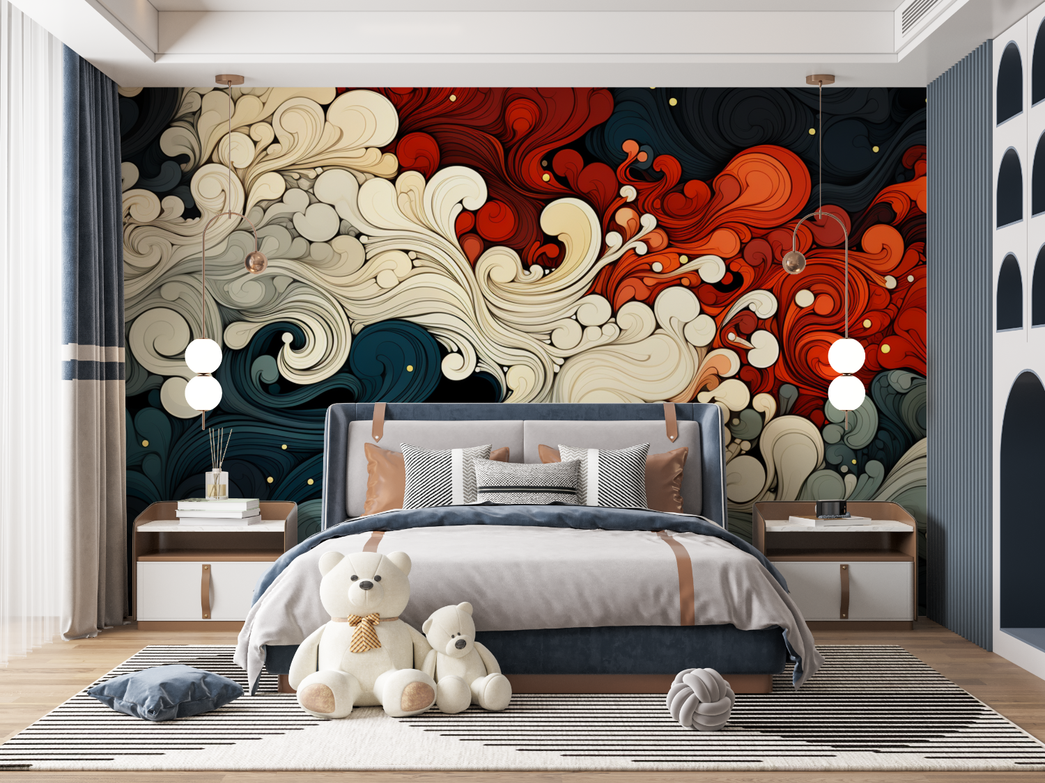 Japanese Waves Wallpaper | Murals Wallpaper