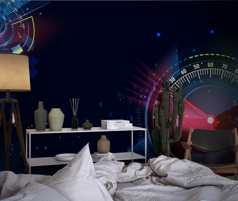 Auto-Tachometer-Tapete | Wandbild-Tapete