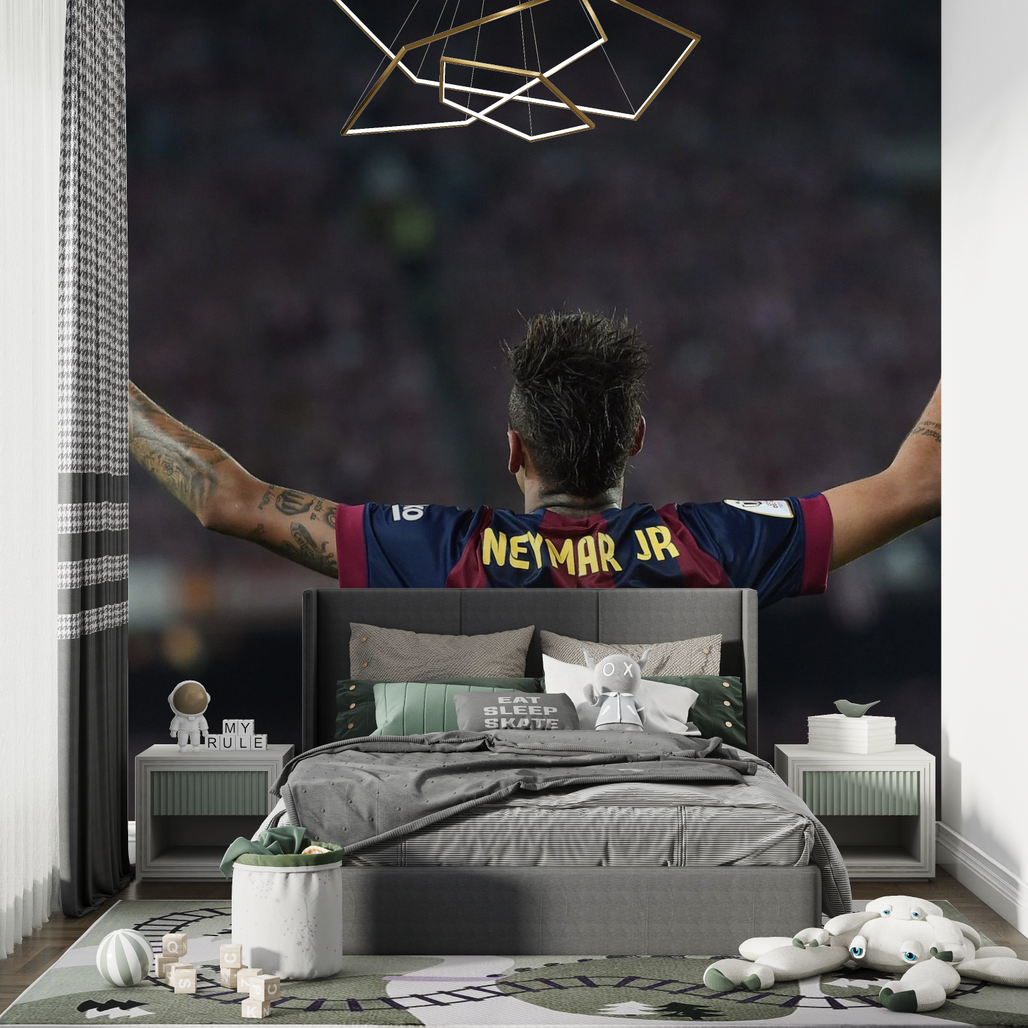 Neymar-Fußball-Hintergrundbild | Wandbild-Hintergrundbild