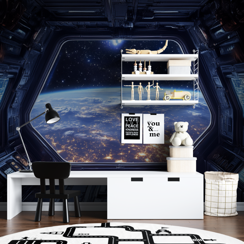 Raumschiff-Tapete | Wandbildtapete